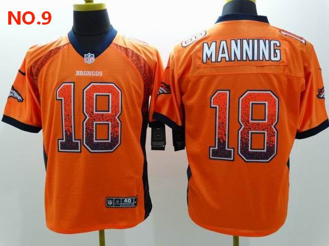 Men's Denver Broncos 18 Peyton Manning Jersey NO.9 ;